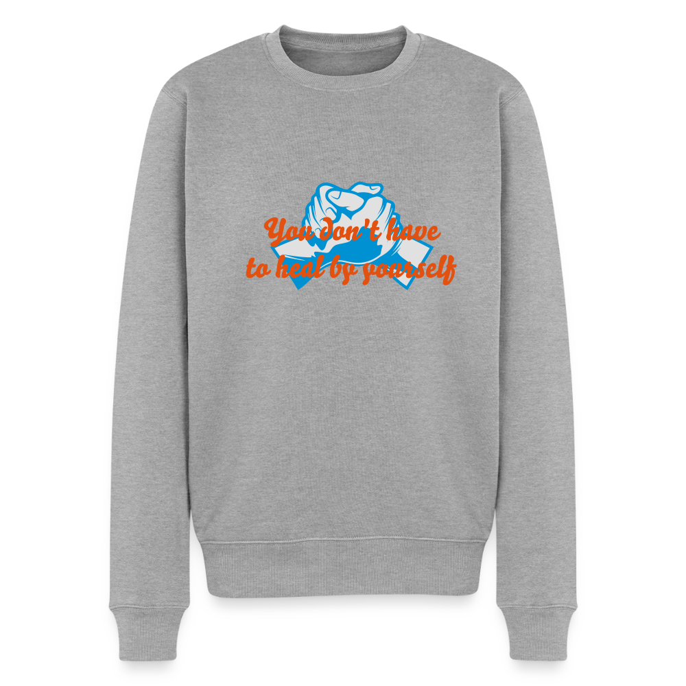 You don't have to heal ... - Men Sweater - grijs gemêleerd
