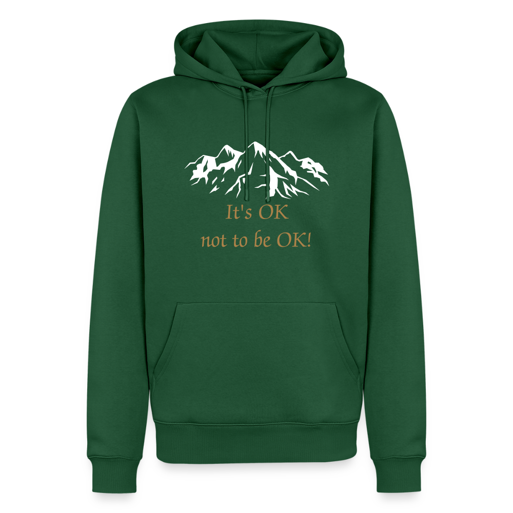 It's OK not to be OK! - men Hoodie - flesgroen