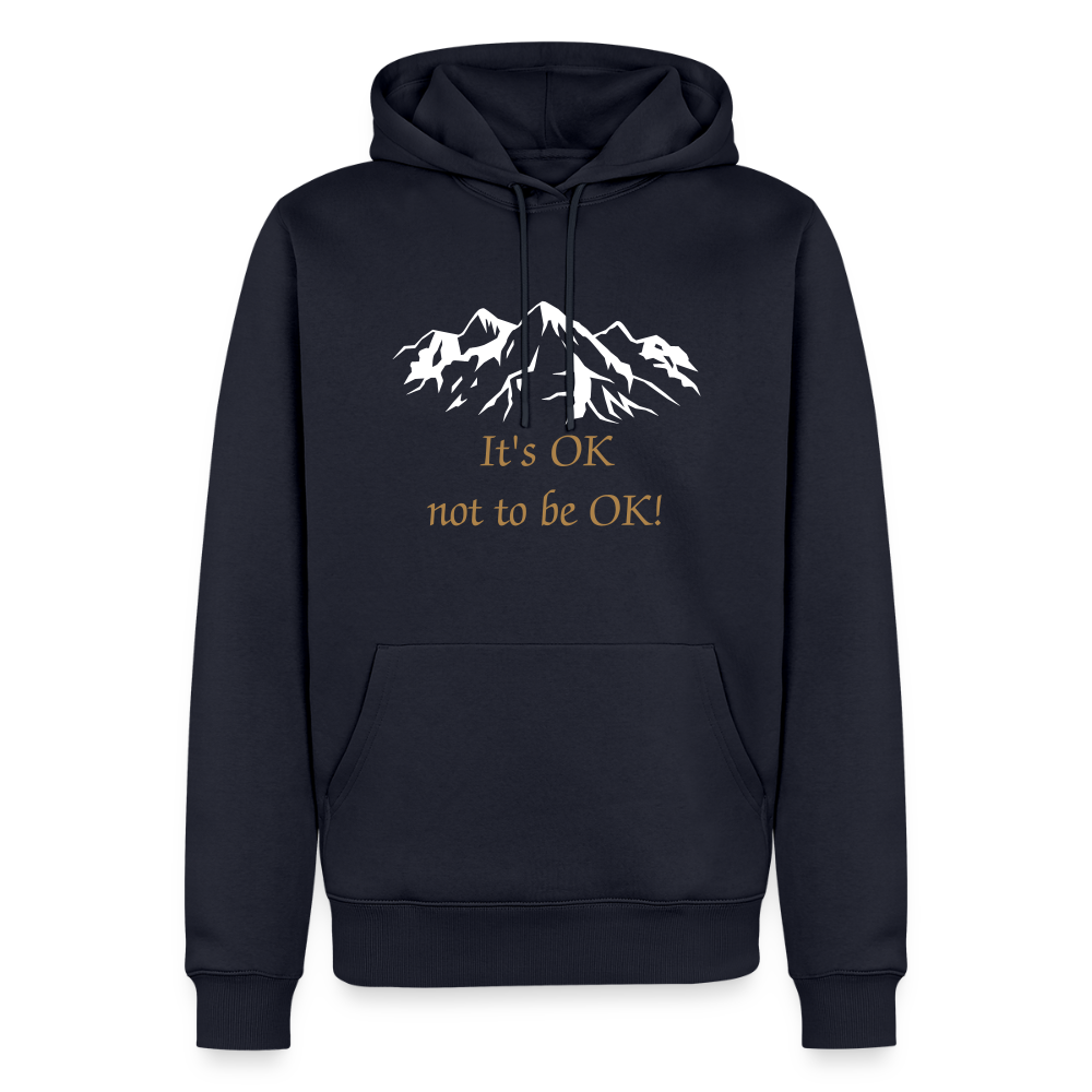 It's OK not to be OK! - men Hoodie - navy