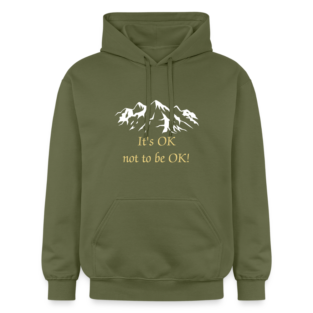 It's OK not to be OK! - Unisex Hoodie - militairgroen