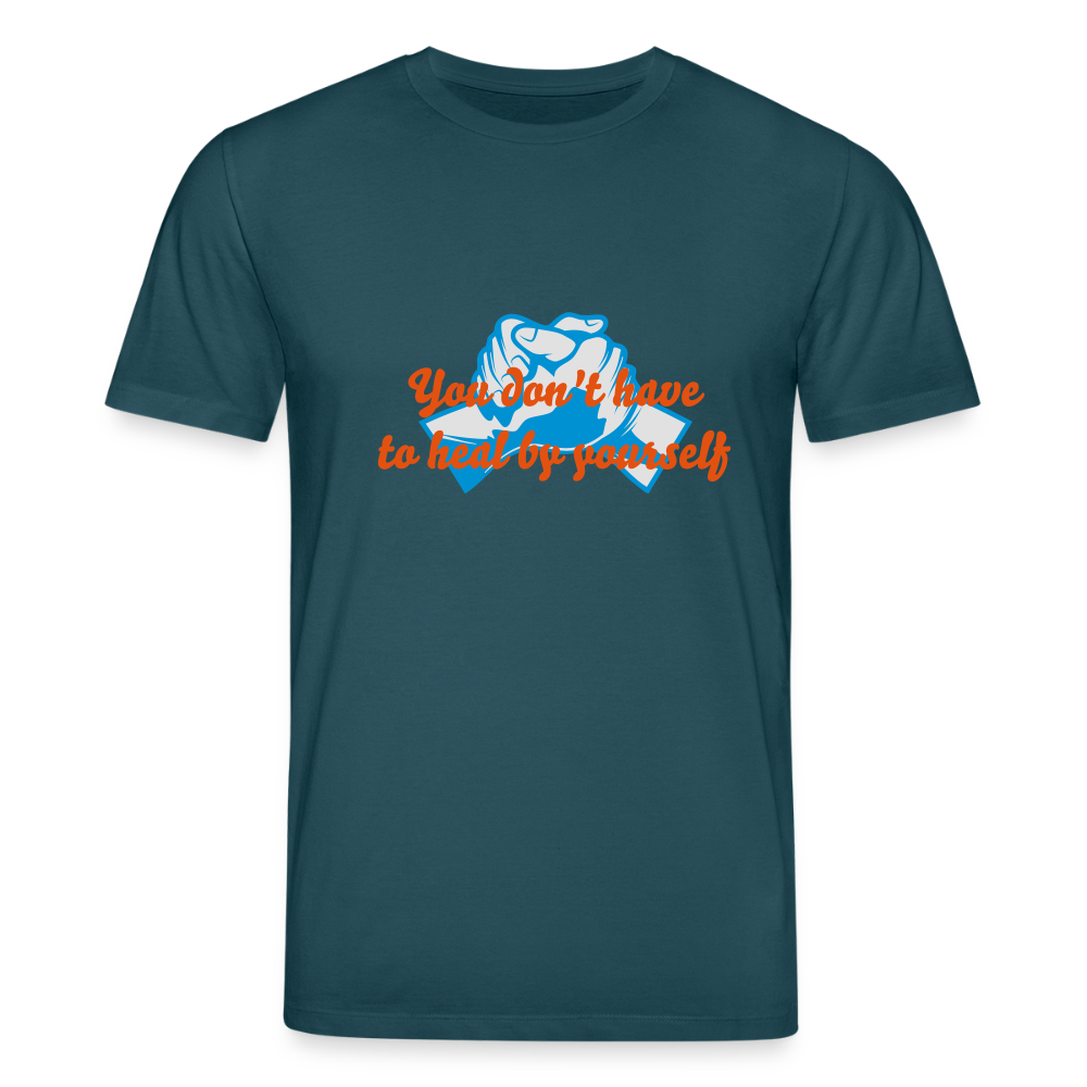 You don't have to heal ... - Men T-shirt - donker petrol