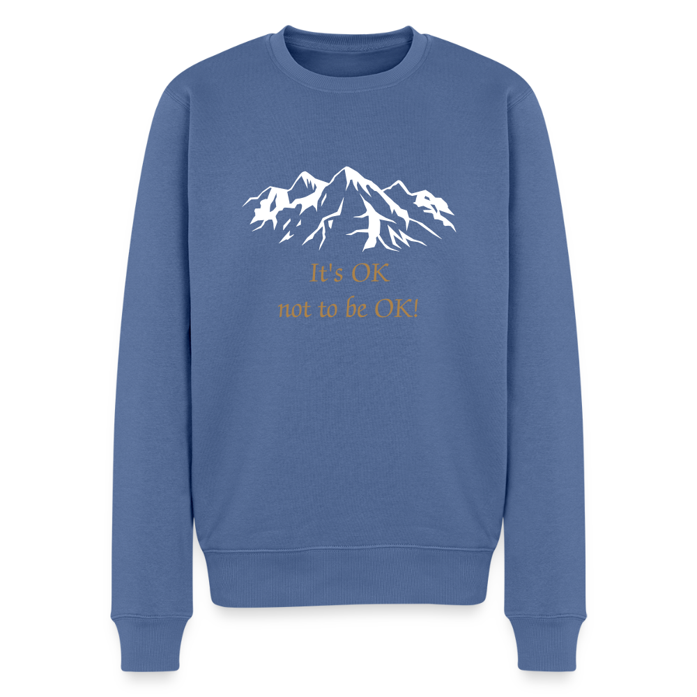 It's OK not to be OK! - Men Premium Sweater - duifblauw
